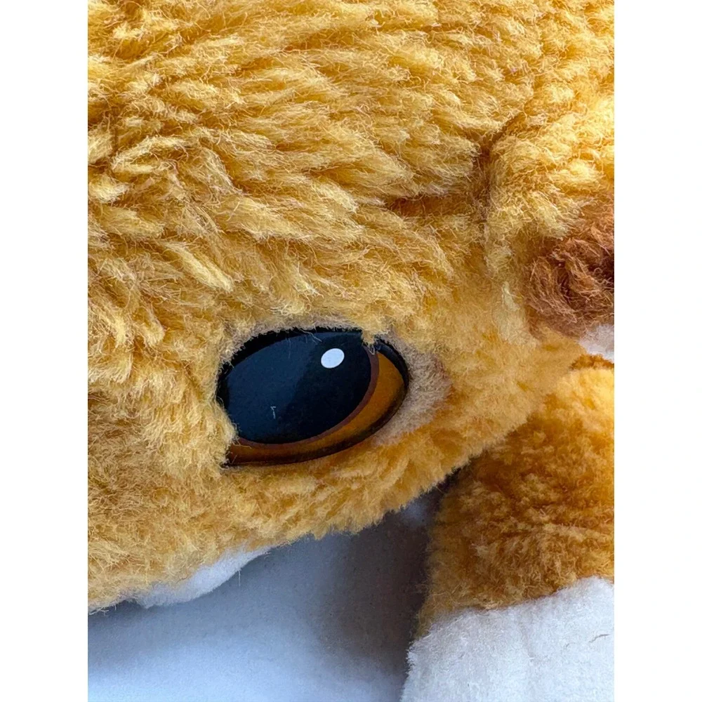 Disney The Lion King Simba Plush‎ Stuffed Animal Floppy Laying 10 Inch Orange